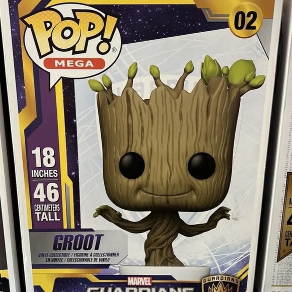 18” Mega Funk Pop Groot Brand New in Original Unopened Box - Picture 6 of 6